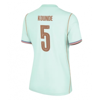 Billige Fotballdrakt Frankrike Jules Kounde #5 Replika Bortedrakt Dame VM 2026 Kortermet